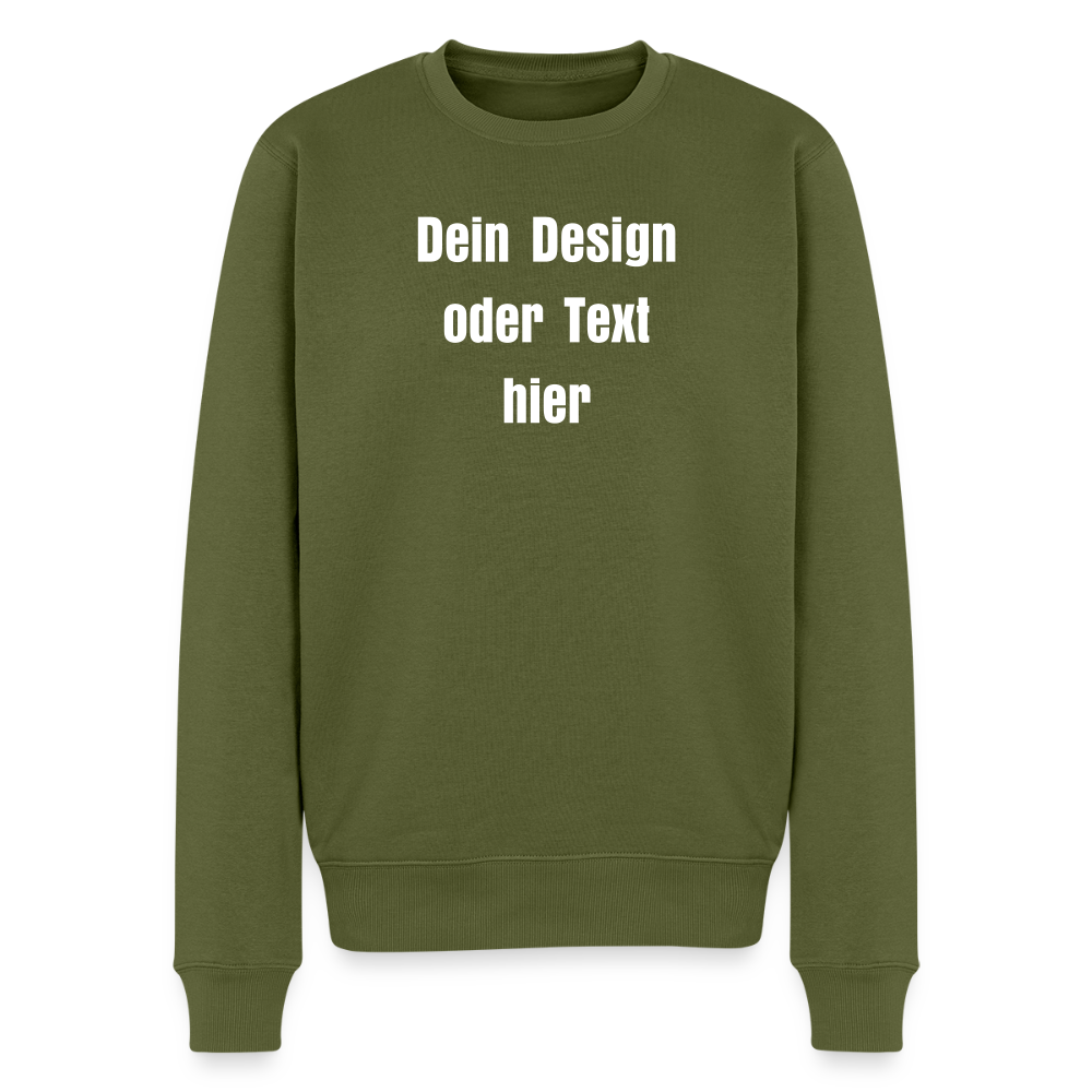 Männer Premium Pullover - personalisierbar - Khaki