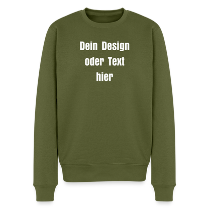Männer Premium Pullover - personalisierbar - Khaki