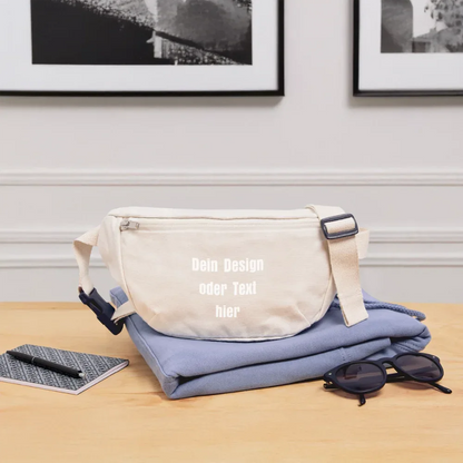 Stanley/Stella recycelte Gürteltasche - personalisierbar - Naturweiß