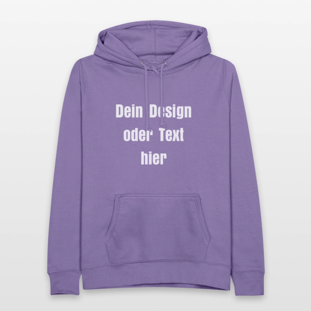Frauen Hoodie - personalisierbare Vorder- und Rückseite - Lavendel