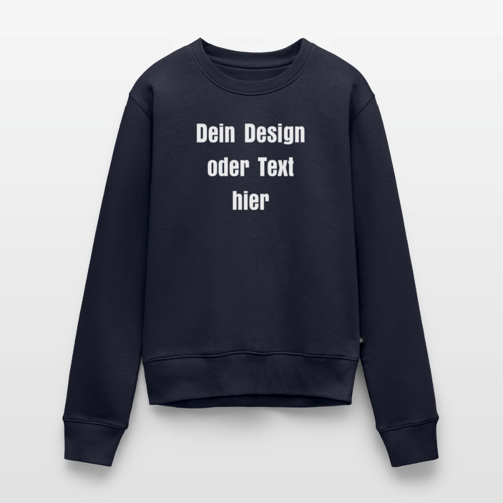 Frauen Premium Pullover - personalisierbar - Navy