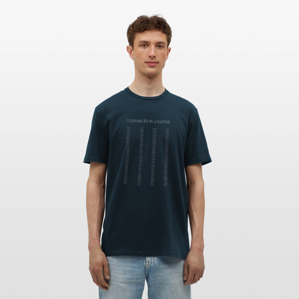 "Corporate life" - Motiv-T-Shirt für Männer - Navy