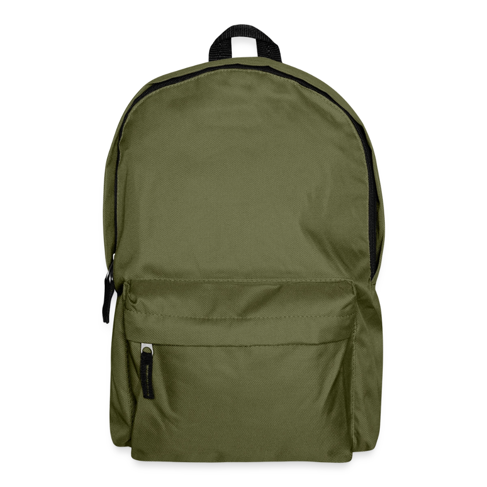 Klassischer Rucksack - personalisierbar - Olivgrün