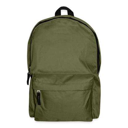 Klassischer Rucksack - personalisierbar - Olivgrün