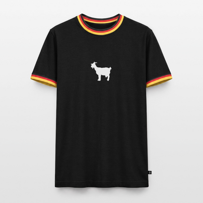 Männer T-Shirt "GOAT" - Schwarz/Dreifarbig
