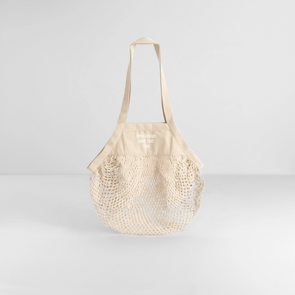Organic Mesh-Einkaufstasche - personalisierbar - Natur