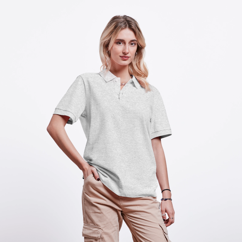 Stanley/Stella Unisex Bio-Poloshirt PREPSTER - personalisierbar - Weiß meliert