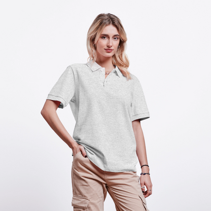 Stanley/Stella Unisex Bio-Poloshirt PREPSTER - personalisierbar - Weiß meliert