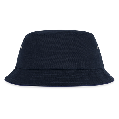 Kinder Bucket Hat - personalisierbar - navy/navy