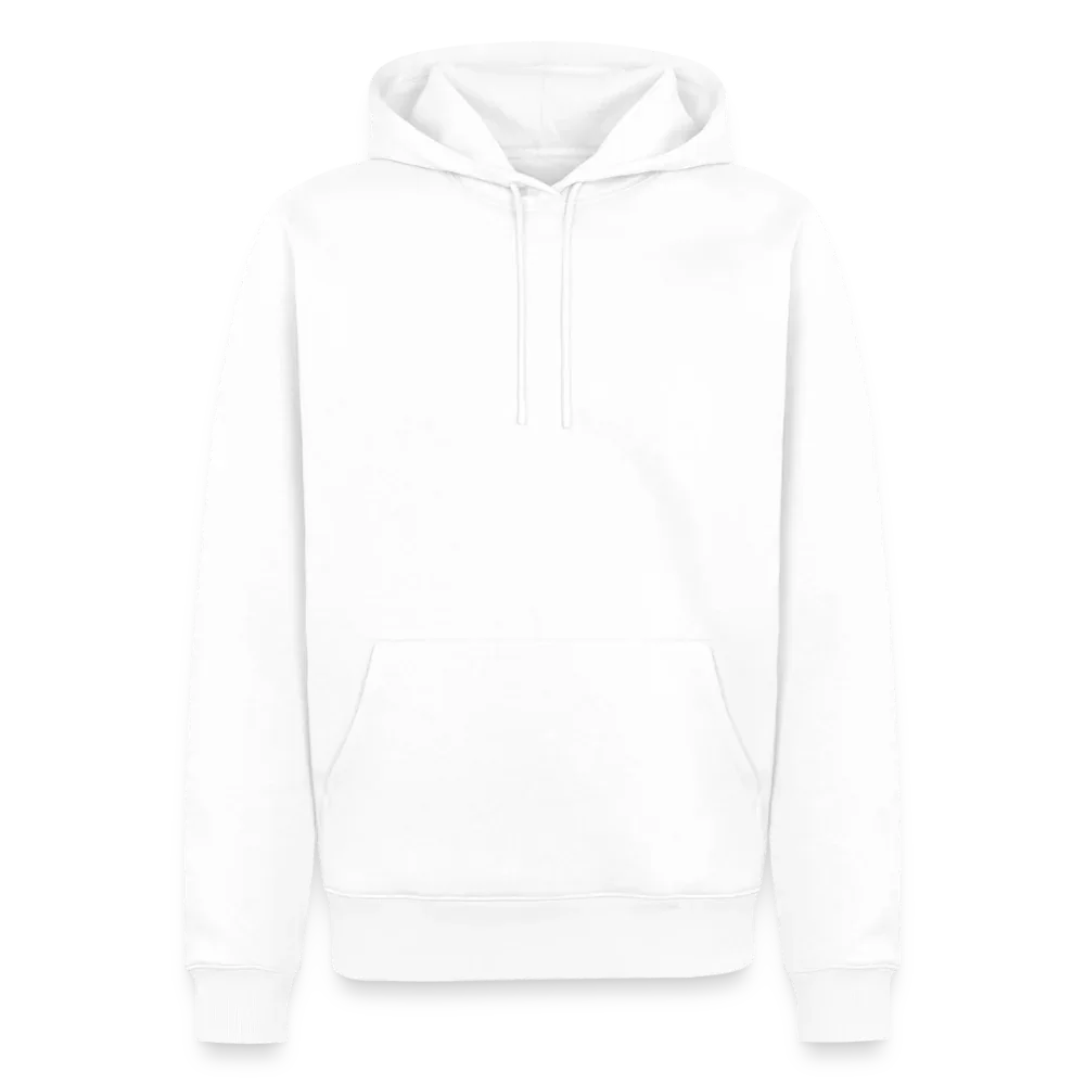 Männer Premium Hoodie - personalisierbare Vorder- und Rückseite - Weiß