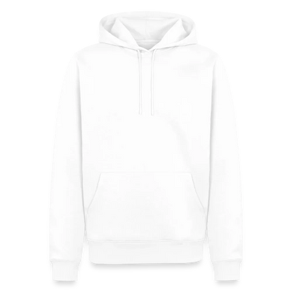Männer Premium Hoodie - personalisierbare Vorder- und Rückseite - Weiß