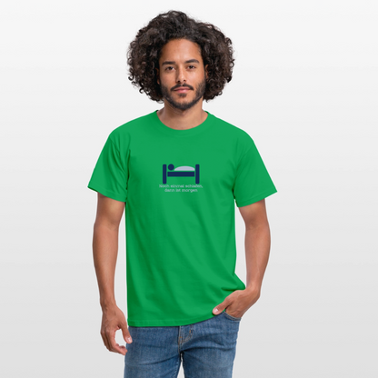 "Schlafen" Motiv-T-Shirt für Männer - Kelly Green