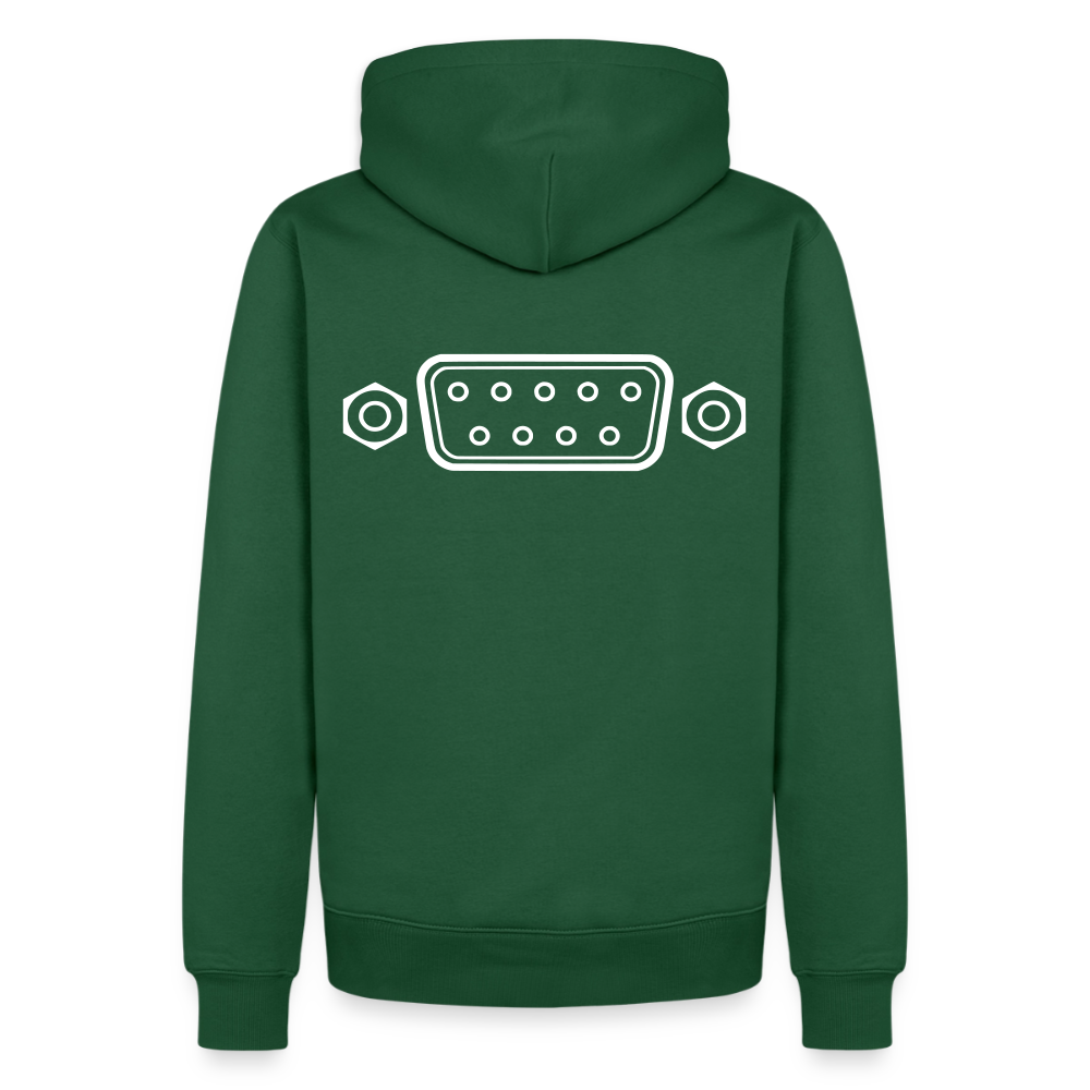 DB-9 RS-232 Retro Hoodie für Herren - Flaschengrün