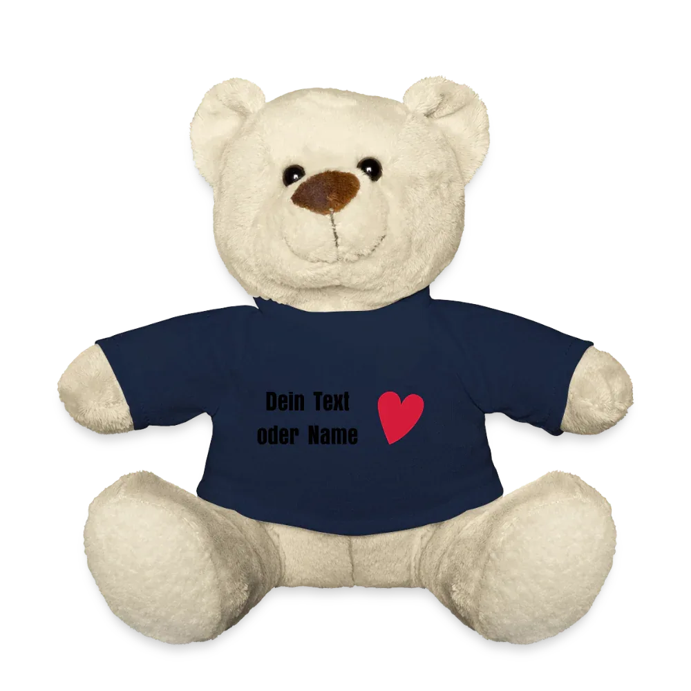 Teddy "Valentine" - personalisierbarer Text oder Name - French Navy