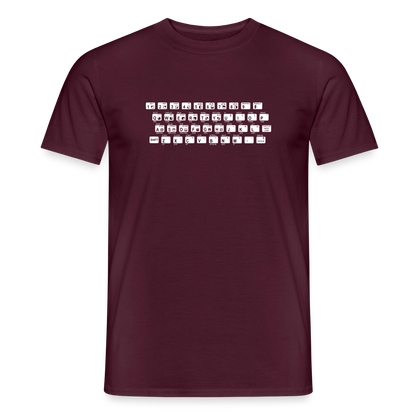 48K ZX Spectrum Motiv-T-Shirt für Männer, Farbe Ziegelrot