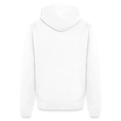 Männer Premium Kapuzenjacke - personalisierbare Vorder- und Rückseite - Weiß