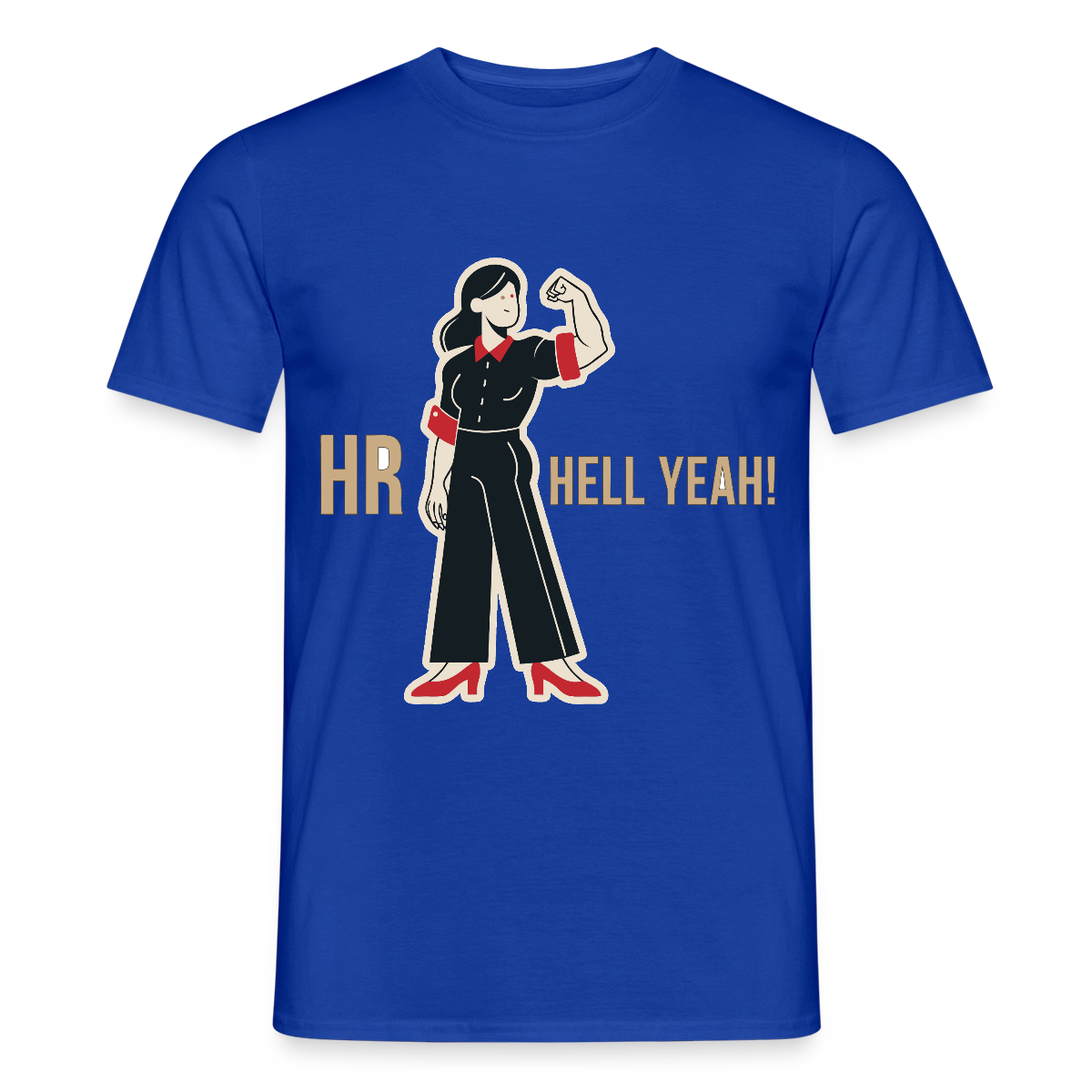HR. Hell yeah! Motiv-T-Shirt für Männer, Farbe Dunkelblau