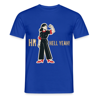 HR. Hell yeah! Motiv-T-Shirt für Männer, Farbe Dunkelblau