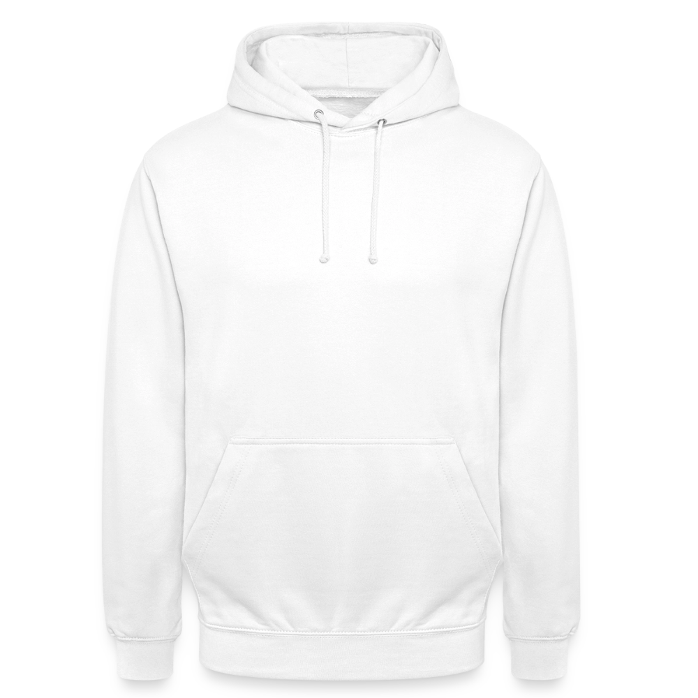 Unisex Hoodie - personalisierbare Vorder- und Rückseite - Weiß