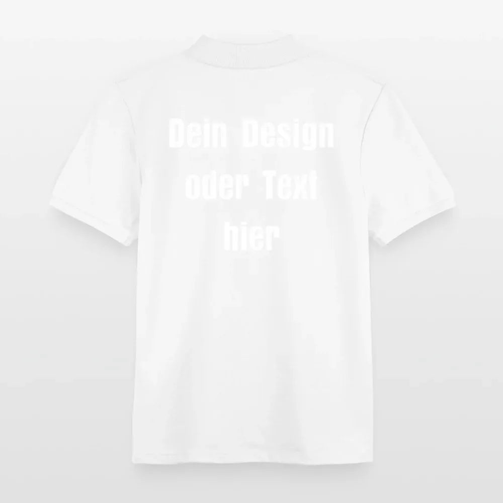 Stanley/Stella Kinder Bio-Poloshirt MINI SPRINTER - personalisierbar - Weiß