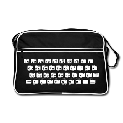 48K ZX Spectrum Retro Tasche - Schwarz/Weiß