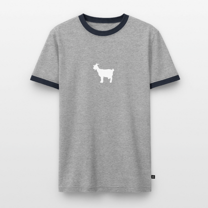 Männer T-Shirt "GOAT" - Grau/Navy 