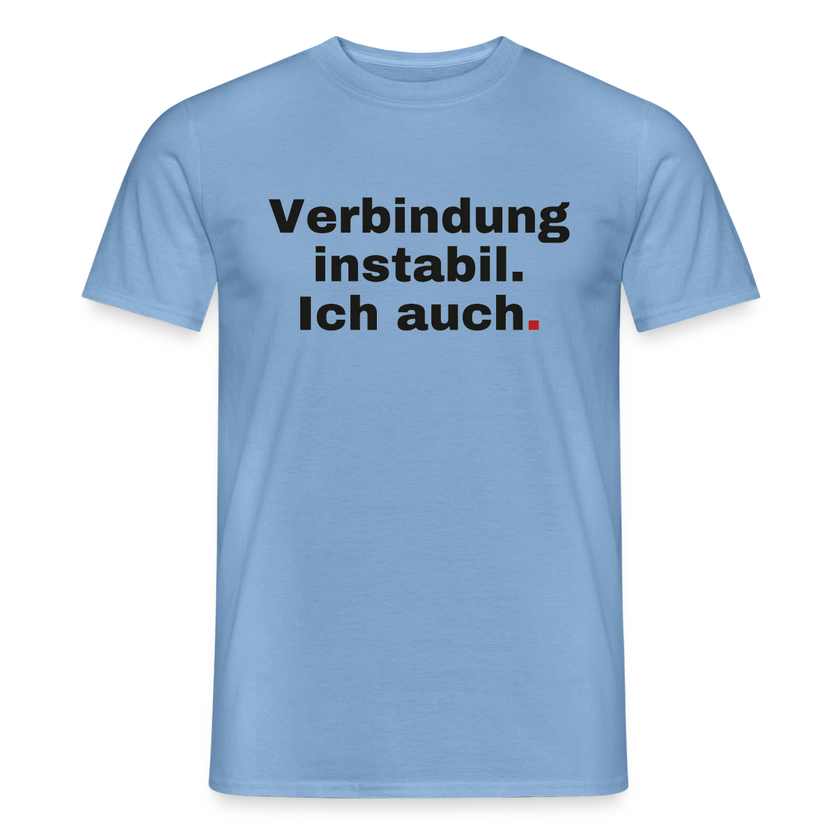 Verbindung instabil Motiv-T-Shirt für Männer, Farbe Carolina Blue