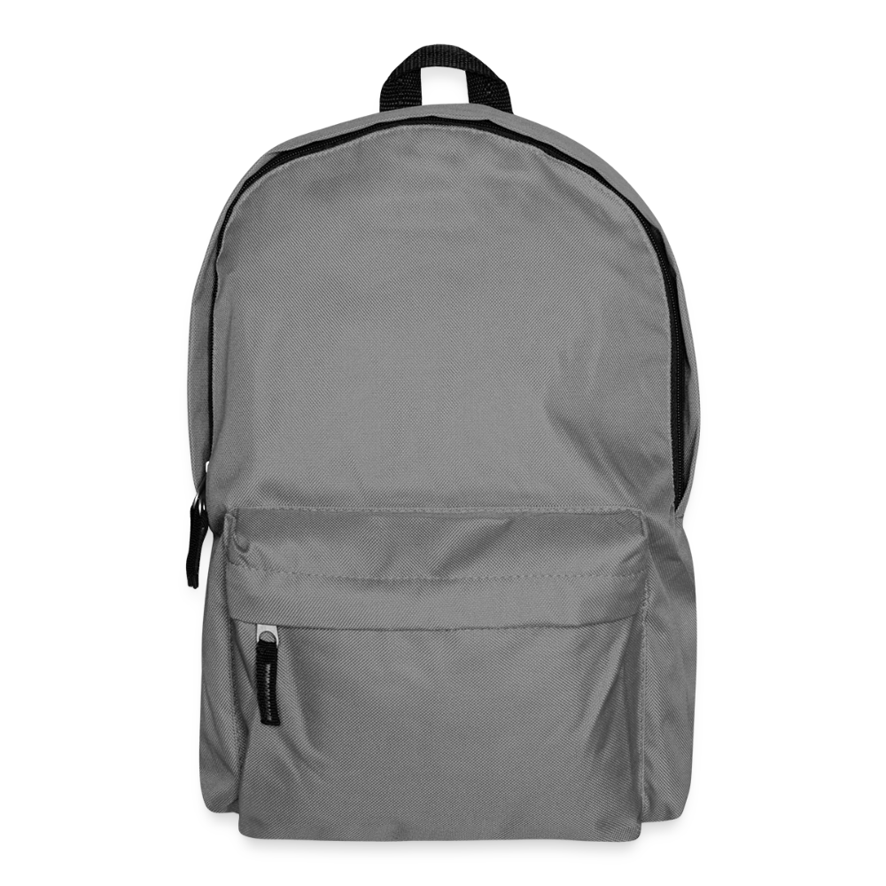 Klassischer Rucksack - personalisierbar - Mittelgrau