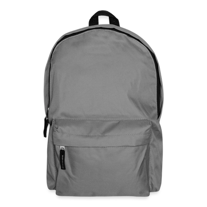 Klassischer Rucksack - personalisierbar - Mittelgrau
