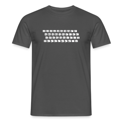 48K ZX Spectrum Motiv-T-Shirt für Männer, Farbe Anthrazit