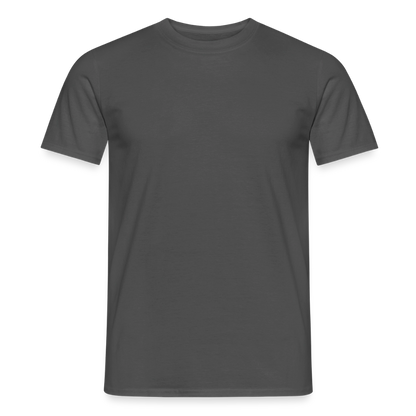 Männer T-Shirt - personalisierbare Vorder- und Rückseite - Anthrazit