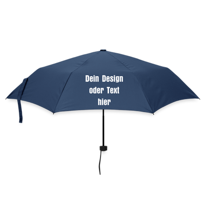 Regenschirm (klein) 24 cm 100% Polyester - personalisierbar - Navy