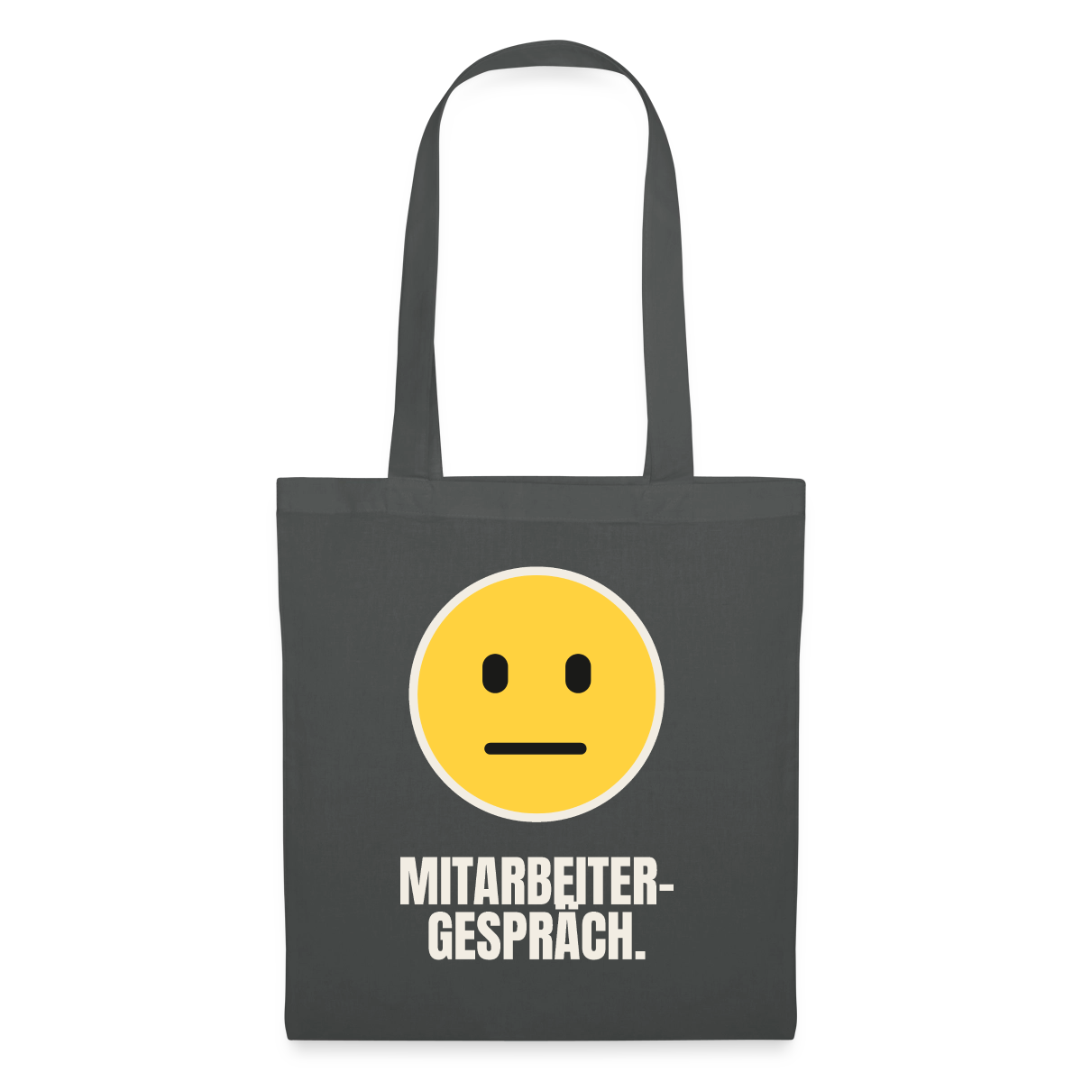 Mitarbeitergespräch. Stoffbeutel, Farbe Graphite