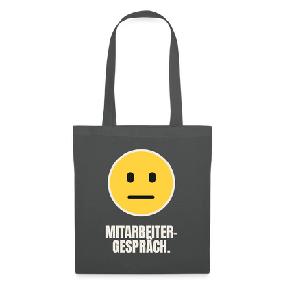 Mitarbeitergespräch. Stoffbeutel, Farbe Graphite