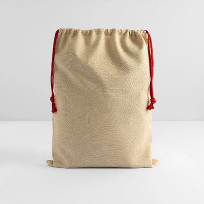 Jute Weihnachtssack - Beige