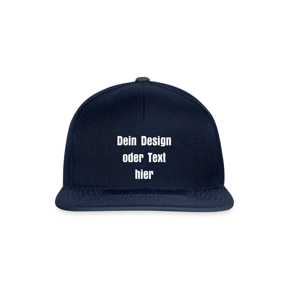 Snapback Cap - personalisierbar - Navy/Navy