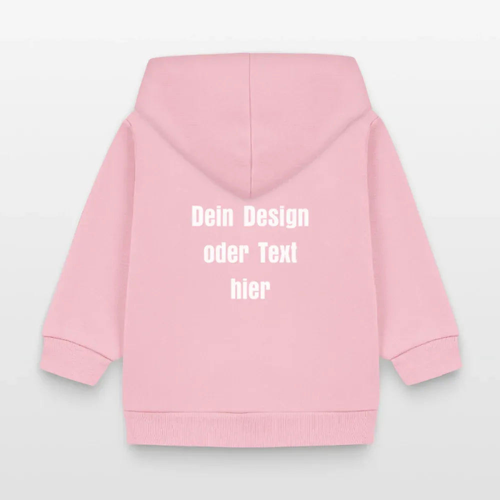Stanley/Stella Bio Zip Hoodie BABY CONNECTOR - personalisierbar - Hellrosa
