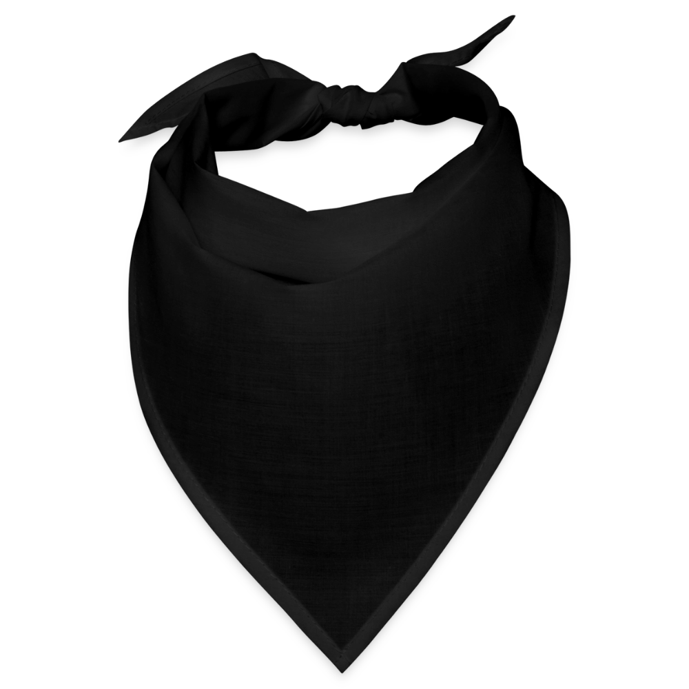 Bandana 100% Baumwolle für Sie und Ihn - personalisierbar - Schwarz