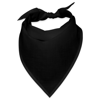 Bandana 100% Baumwolle für Sie und Ihn - personalisierbar - Schwarz