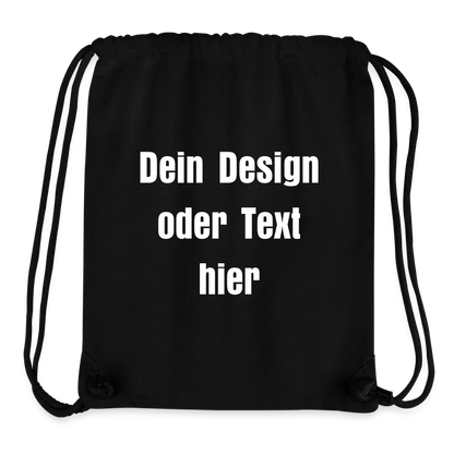 Stanley/Stella recycelter Gym Bag - personalisierbar - Schwarz