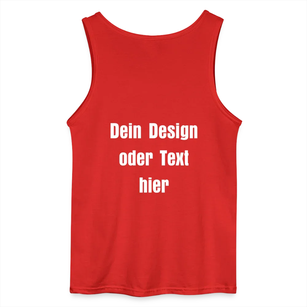 Gildan Männer Tank Top - personalisierbar - Rot