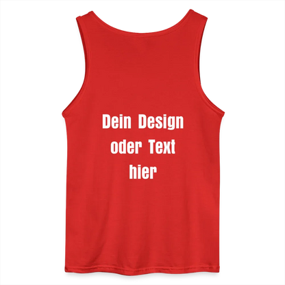 Gildan Männer Tank Top - personalisierbar - Rot
