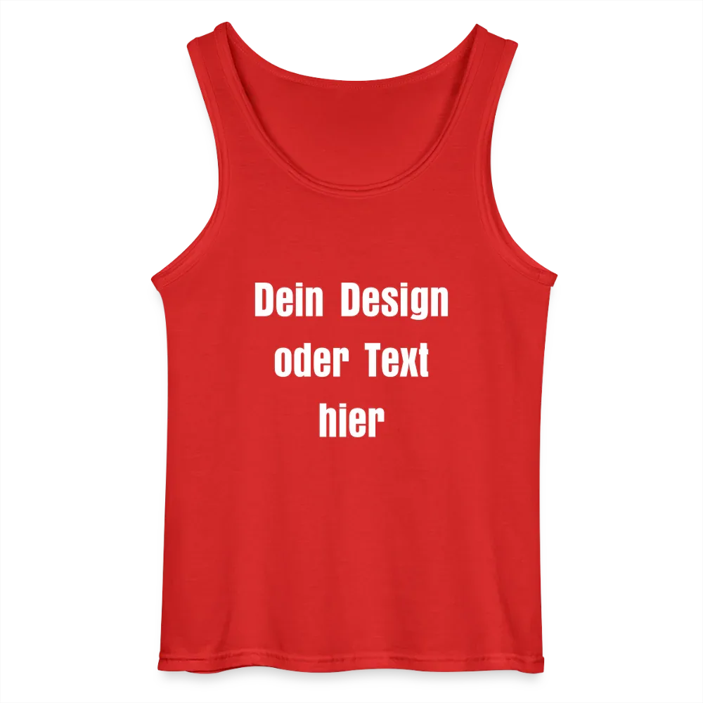 Gildan Männer Tank Top - personalisierbar - Rot
