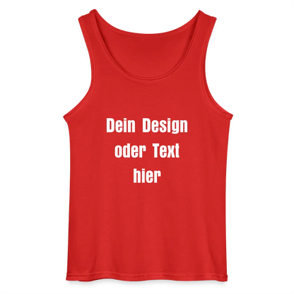 Gildan Männer Tank Top - personalisierbar - Rot