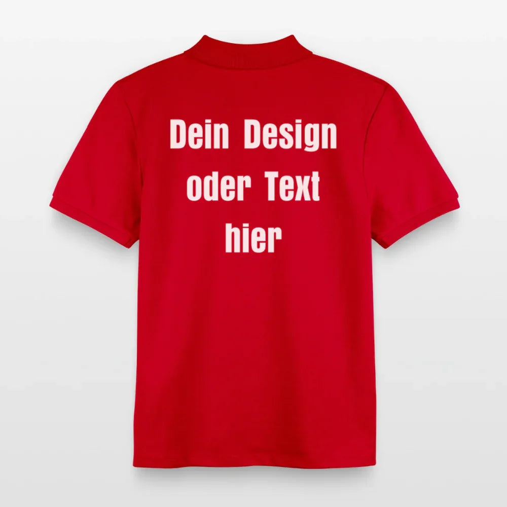 Stanley/Stella Kinder Bio-Poloshirt MINI SPRINTER - personalisierbar - Rot
