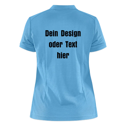 CRAFT Core Unify Frauen Polo Shirt - personalisierbar - Saphirblau
