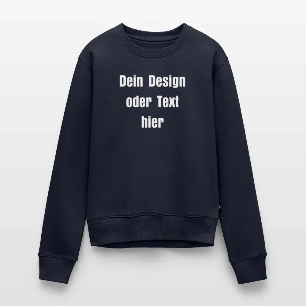 Frauen Premium Pullover - personalisierbar - Navy