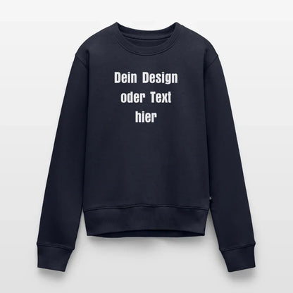 Frauen Premium Pullover - personalisierbar - Navy