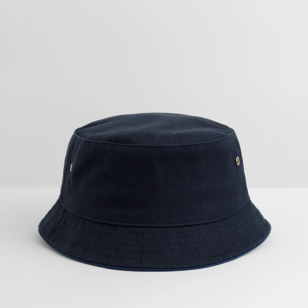 Kinder Bucket Hat - personalisierbar - navy/navy