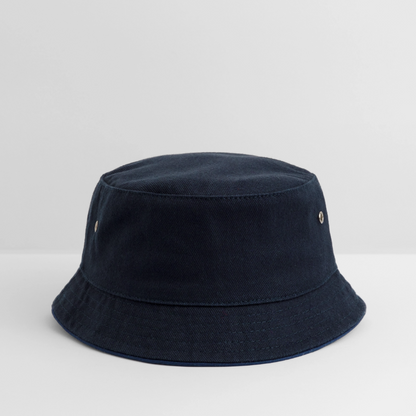 Kinder Bucket Hat - personalisierbar - navy/navy